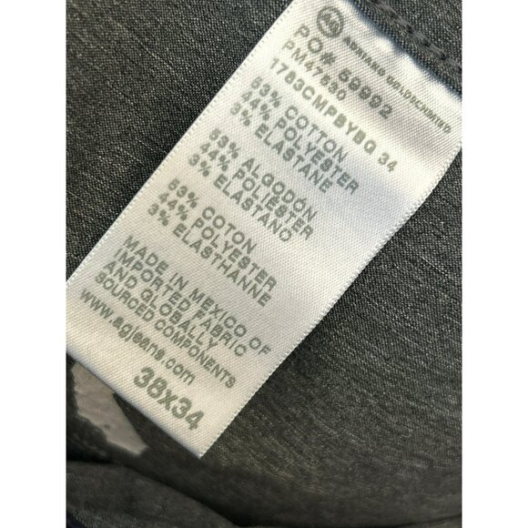 AG Adriano Goldschmied Mens Navy Trellis Modern Slim Performance Pants 38x34 - Picture 5 of 6